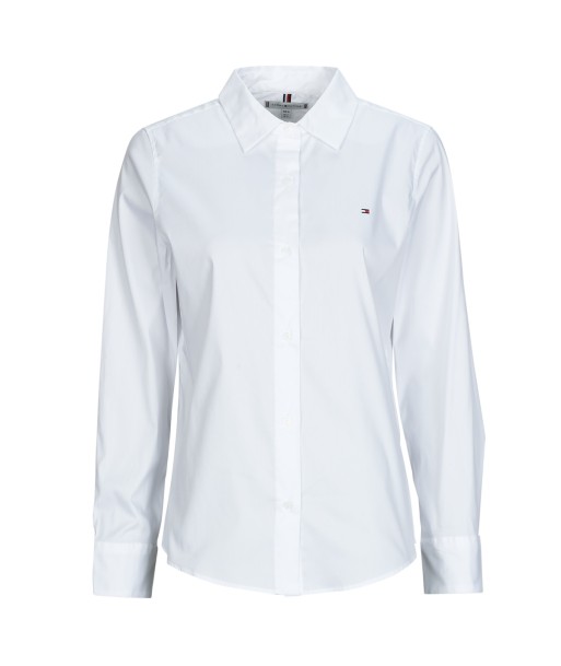 Chemise femmes Tommy Hilfiger ESS POPLIN REGULAR SHIRT Blanc