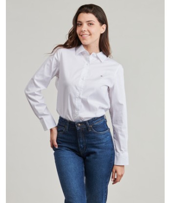Chemise femmes Tommy Hilfiger ESS POPLIN REGULAR SHIRT Blanc