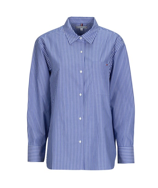 Chemise femmes Tommy Hilfiger ESS POPLIN EASY FIT SHIRT Bleu