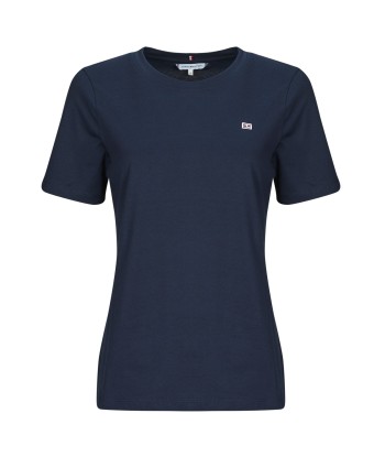T-shirt femmes Tommy Hilfiger REG CONTRAST FLAG SS TEE Marine