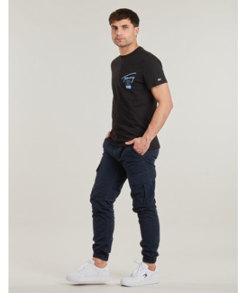 T-shirt hommes Tommy Jeans TJM REG TOMMY SIGN CITY TEE EXT Noir