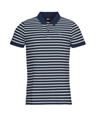 Polo hommes Tommy Jeans TJM SLIM PLACKET POLO EXT Marine
