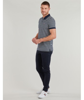 Polo hommes Tommy Jeans TJM SLIM PLACKET POLO EXT Marine