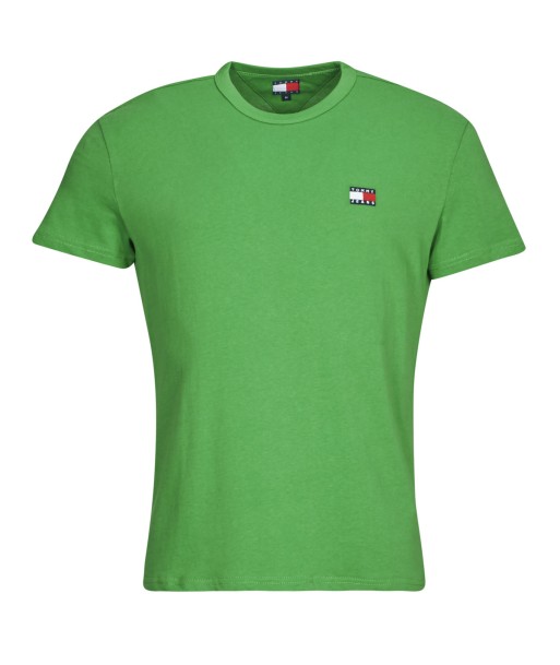 T-shirt hommes Tommy Jeans TJM REG BADGE TEE EXT Vert