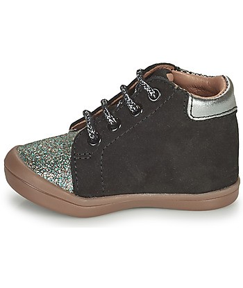 Baskets montantes enfant filles GBB NAHIA Noir