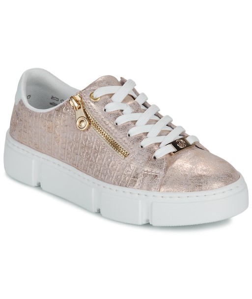 Baskets basses femmes Rieker - Rose