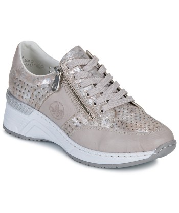 Baskets basses femmes Rieker - Argenté