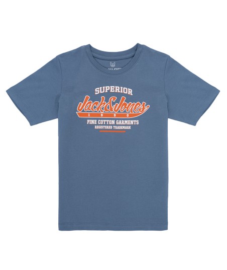 T-shirt enfant garcons Jack & Jones JJELOGO TEE SS ONECK 2COL 24/25 Bl