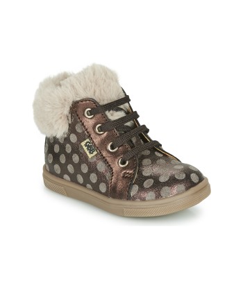 Baskets montantes enfant filles GBB JUNA Marron