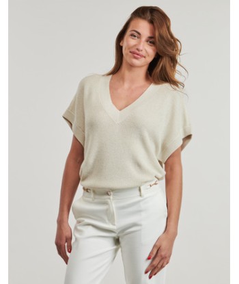 T-shirt femmes Vero Moda VMNEWLEXSUN SHINE Beige