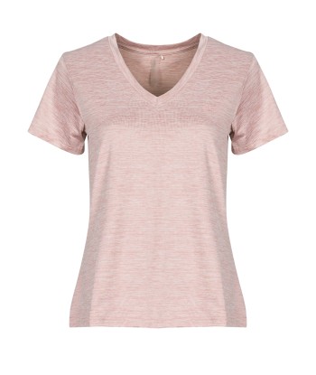 T-shirt femmes Only Play ONPCORE LIFE VN SS REG Rose