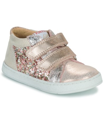 Baskets basses enfant filles Pom d'Api MOUSSE EASY TOP Rose