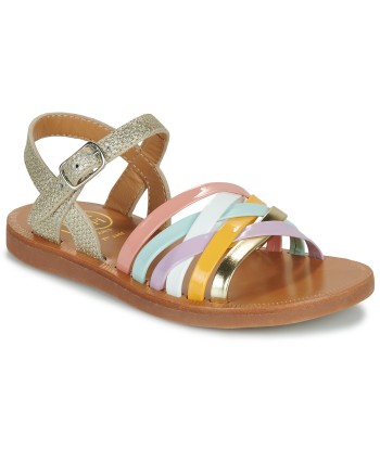 Sandales enfant filles Pom d'Api PLAGETTE LUX Multicolore