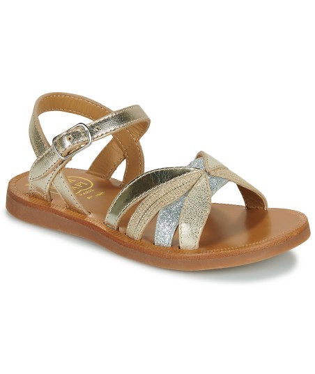 Sandales enfant filles Pom d'Api PLAGETTE OTO Doré