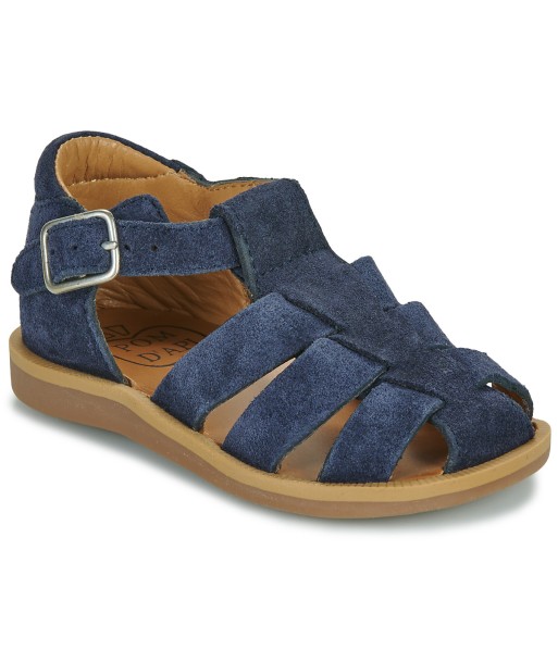 Sandales enfant garcons Pom d'Api POPPY DADDY Bleu
