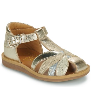 Sandales enfant filles Pom d'Api POPPY OTO Doré