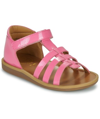 Sandales enfant filles Pom d'Api POPPY STRAP Rose