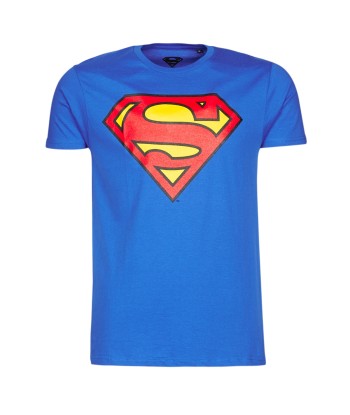 T-shirt hommes Yurban SUPERMAN LOGO CLASSIC Bleu
