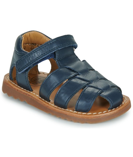 Sandales enfant garcons Pom d'Api WAFF PAPY Bleu