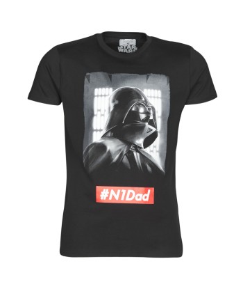 T-shirt hommes Yurban STAR WARS N1 DAD Noir