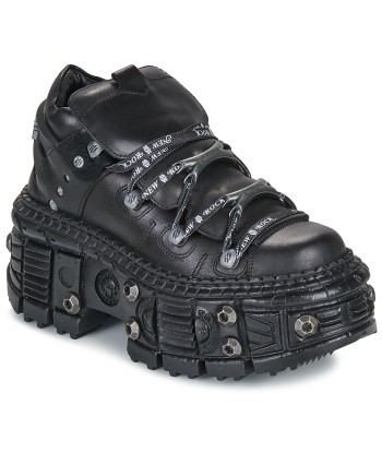 Derbies femmes New Rock WALL CRUST Noir