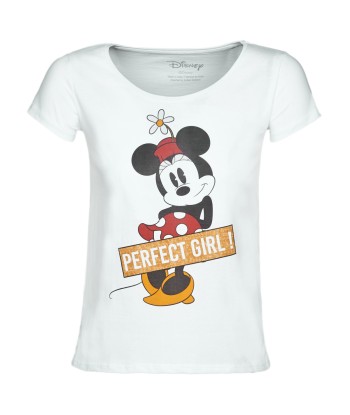 T-shirt femmes Yurban DISNEY MINNIE PERFECT GIRL Blanc