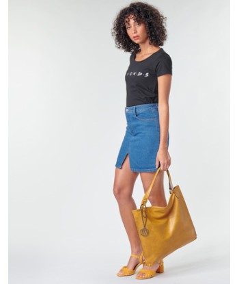 T-shirt femmes Yurban FRIENDS LOGO Noir