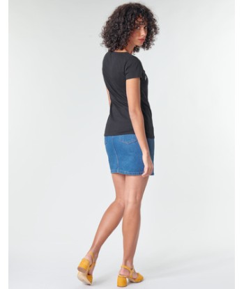 T-shirt femmes Yurban FRIENDS LOGO Noir