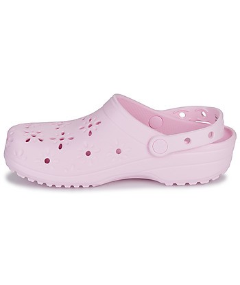 Sabots femmes Crocs Classic Floral Cut Out Clog Rose