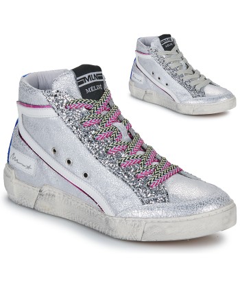 Baskets montantes femmes Meline 321NKC-E850 Argenté