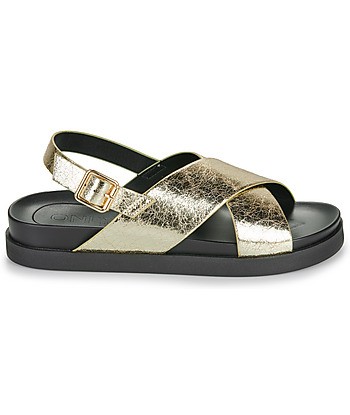 Sandales femmes Only ONLMINNIE-2 PU SLINGBACK SANDAL Doré