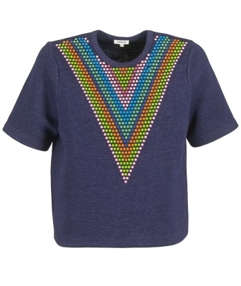 Sweat-shirt femmes Manoush DOUDOU STAR Bleu