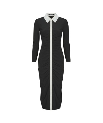 Robe femmes Karl Lagerfeld LSLV POLO DRESS Noir