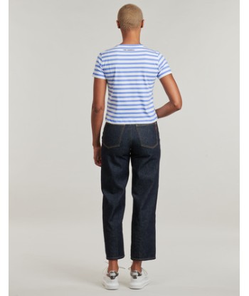 T-shirt femmes Karl Lagerfeld IKON STRIPE BOXY T-SHIRT Multicolore