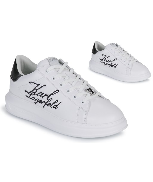 Baskets basses hommes Karl Lagerfeld KAPRI MENS Signia Scroll Lo Blanc