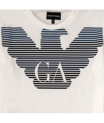 T-shirt enfant garcons Emporio Armani 6H4TQ7-1J00Z-0101 Blanc
