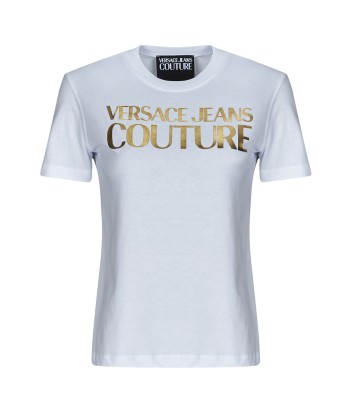T-shirt femmes Versace Jeans Couture 78HAHT01 Blanc