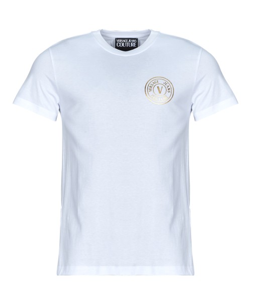 T-shirt hommes Versace Jeans Couture 78GAHT00 Blanc