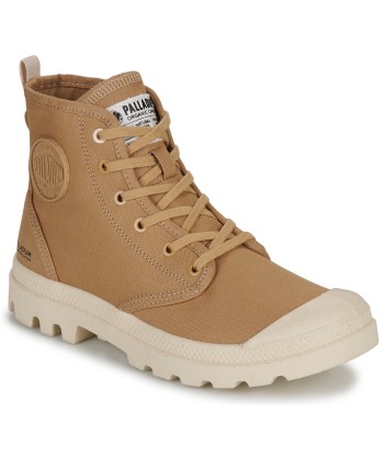 Baskets montantes femmes Palladium PAMPA HI ZIP ORGANIC Marron