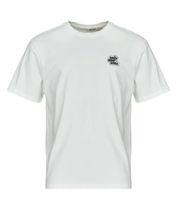T-shirt hommes Only & Sons  ONSFLOWER Blanc