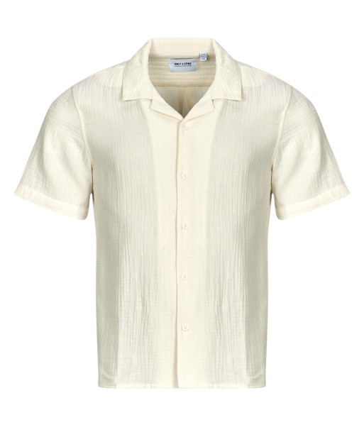 Chemise hommes Only & Sons  ONSKYLE Beige