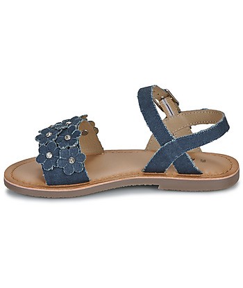 Sandales enfant filles Citrouille et Compagnie FLEURS Bleu