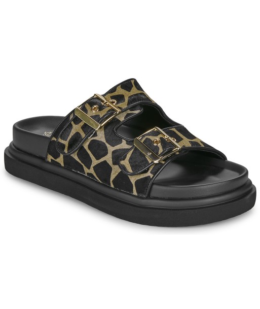 Mules femmes Exé Shoes HS53023-ZEBRA-BEIGE Noir