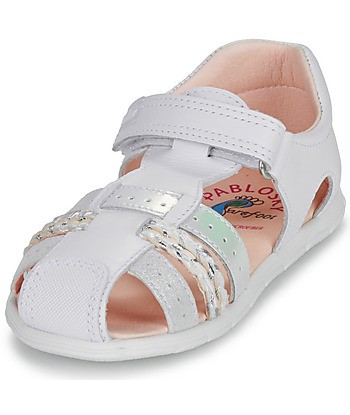 Sandales enfant filles Pablosky ZIG Blanc