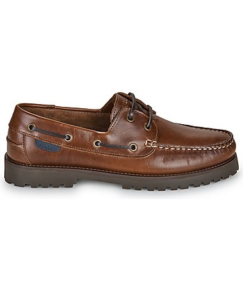 Chaussures bateau hommes Pellet OLIVIO Marron