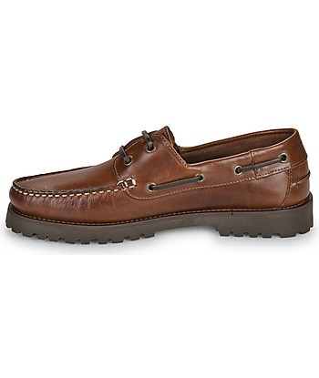Chaussures bateau hommes Pellet OLIVIO Marron