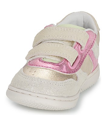 Baskets basses enfant filles Kickers KICKMOTION Beige