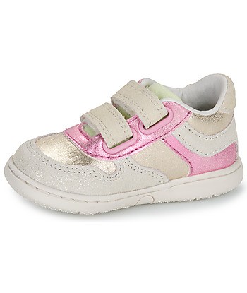 Baskets basses enfant filles Kickers KICKMOTION Beige