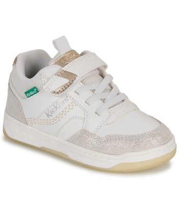 Baskets basses enfant filles Kickers KICKARTING Blanc