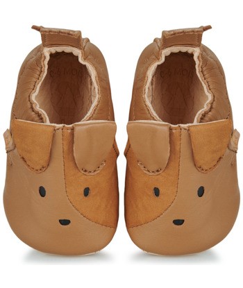 Chaussons enfant garcons Easy Peasy MY BLUMOO DOG Marron